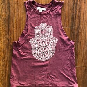 Spiritual Gangster hamsa tank top